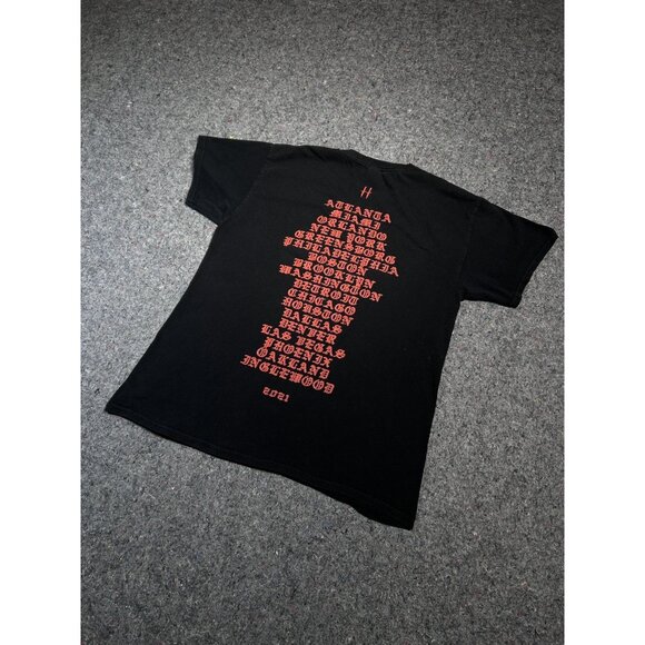 21 Savage 2021 Tour Concert Graphic Shirt Medium Mens Black Hip Hop Rap Merch L - Picture 3 of 5